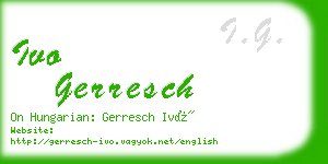 ivo gerresch business card